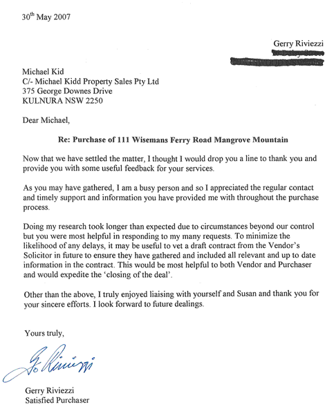 Gerry Rivezzie Testimonial Gerry Rivezzie Testimonial